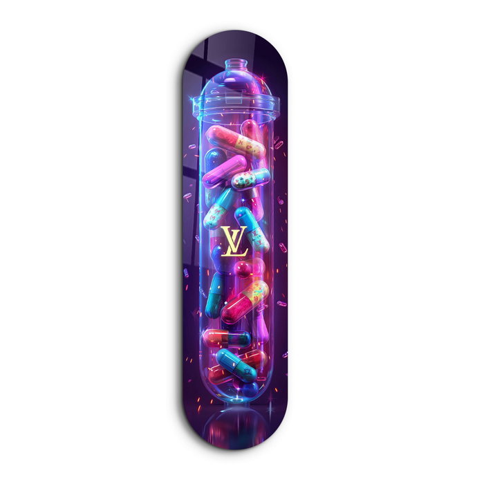 Wallity Colorful LV Tube - Pintura Decorativa de Vidrio Templado Multicolor Wallity Colorful LV Tube - Pintura Decorativa de Vidrio Templado Multicolor